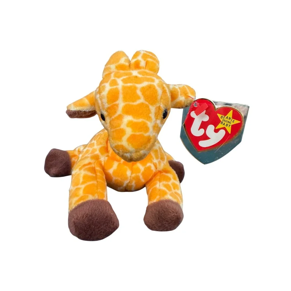 Ty Beanie Babies Lot Bucky Beaver Squealer Pig Chocolate Moose Twigs Giraffe PVC